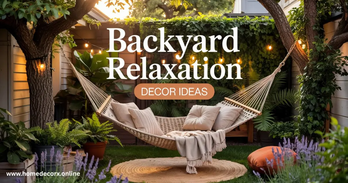 Backyard Relaxation Decor Ideas
