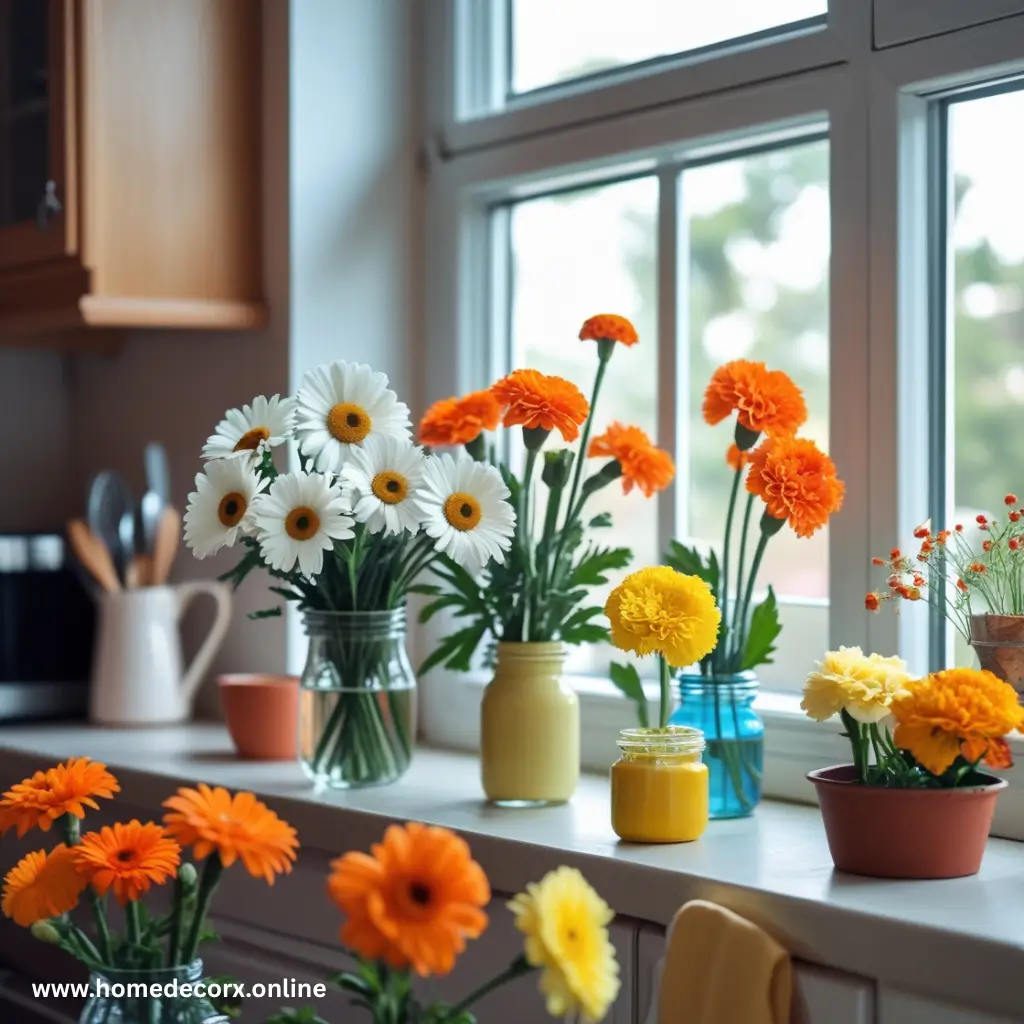 Best Flowers for Kitchen Decoration