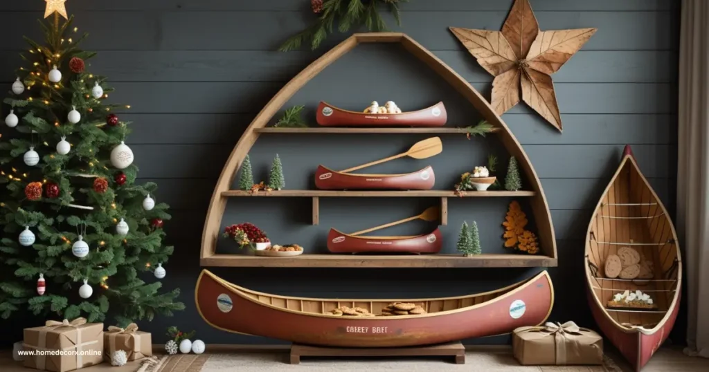Canoe Decor for Holiday Themes