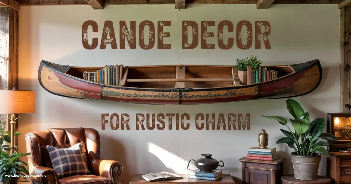 Canoe Decor for Rustic Charm