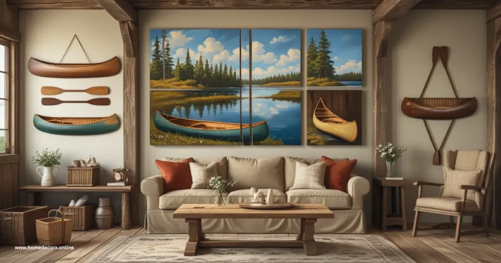 Canoe-Themed Wall Art
