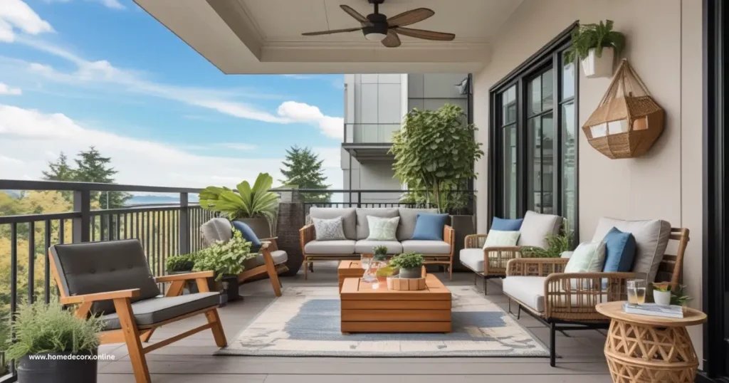Choose comfortable balcony furniture to relax