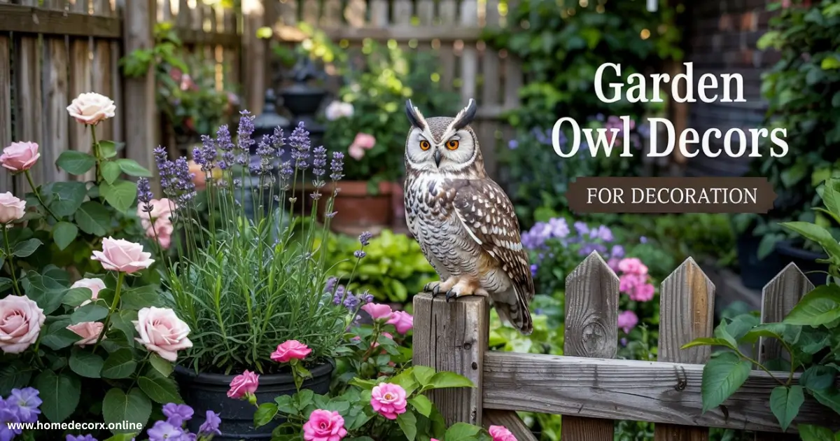 Garden Owl Decoys for Decoration