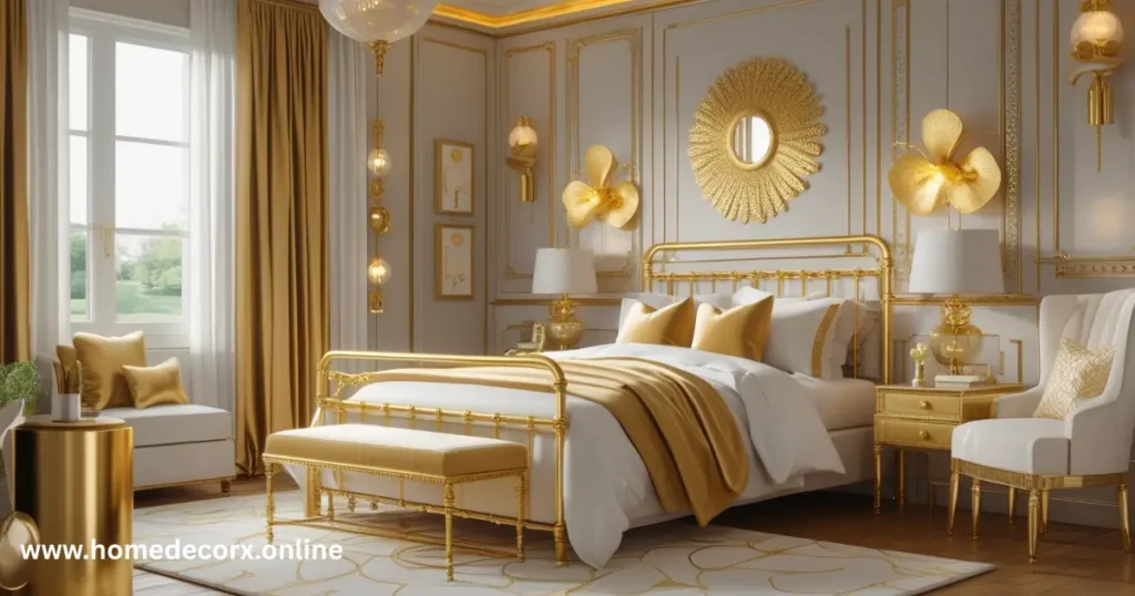 Gold in Bedroom