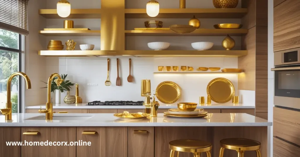 Gold in Kitchen