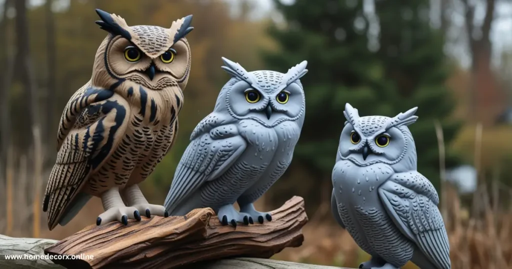 How Garden Owl Decoys Look