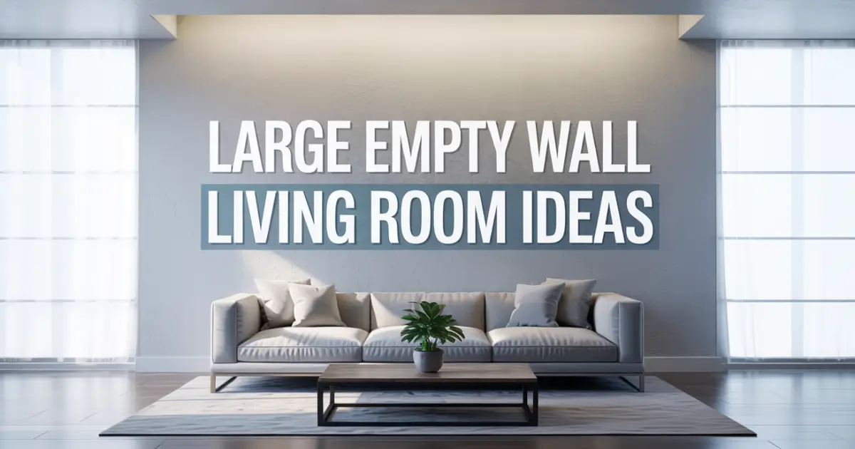 Large Empty Wall Living Rooms Ideas