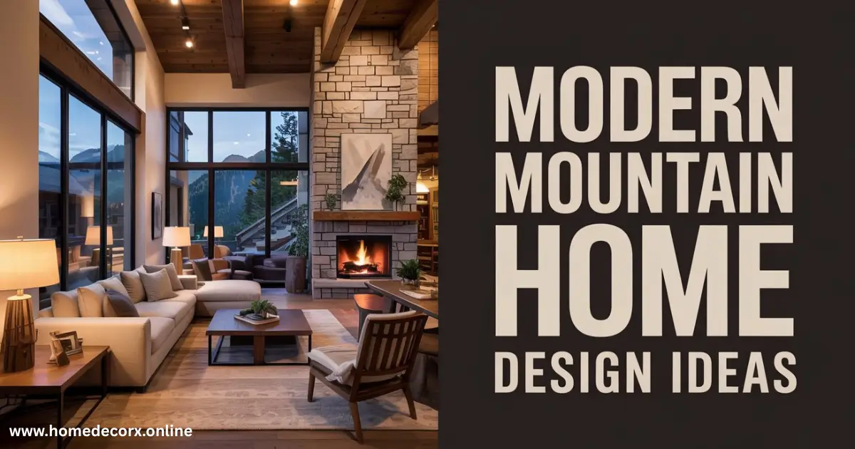 Modern Mountain Home Interior Design Ideas