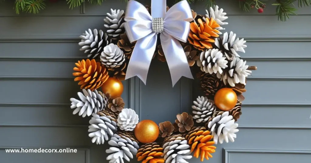 Painted Pinecone Wreath
