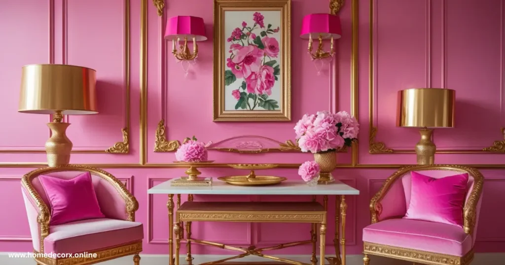 Pink and Gold Home Decor Style