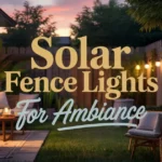 Solar Fence Lights for Ambiance
