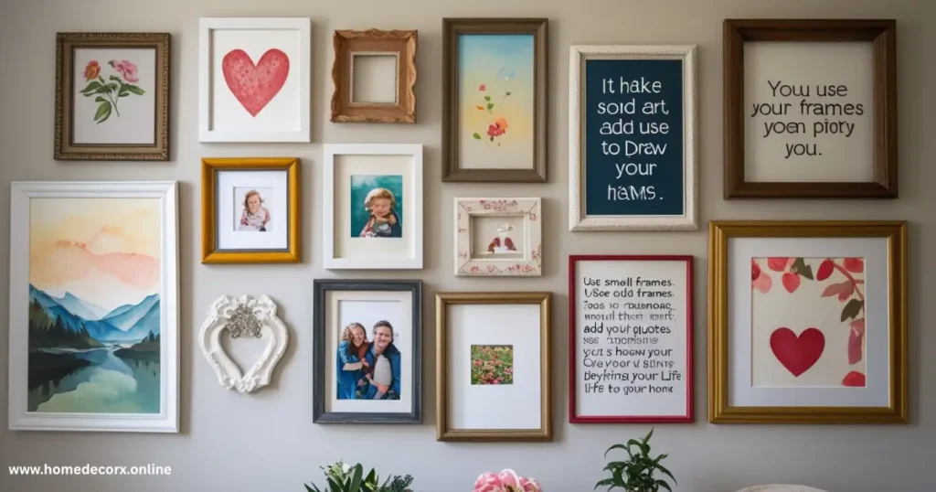 Use Wall Art and Frames