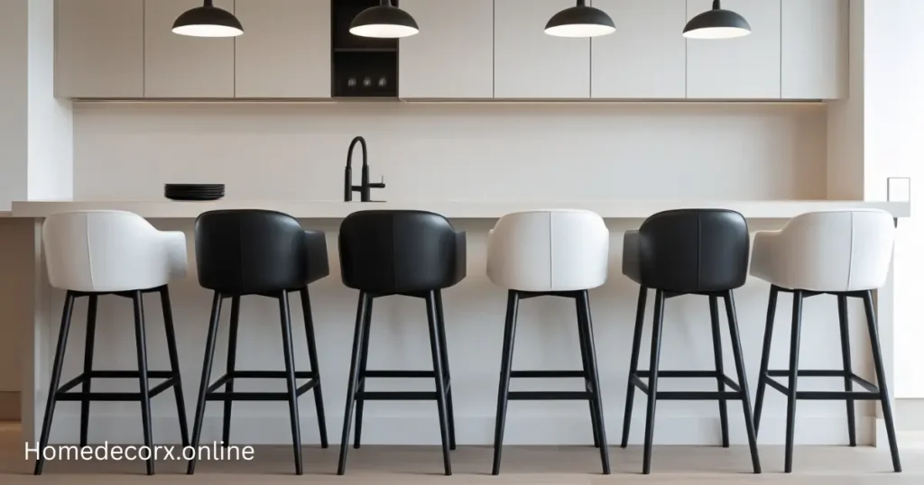 Black or White Bar Stools
