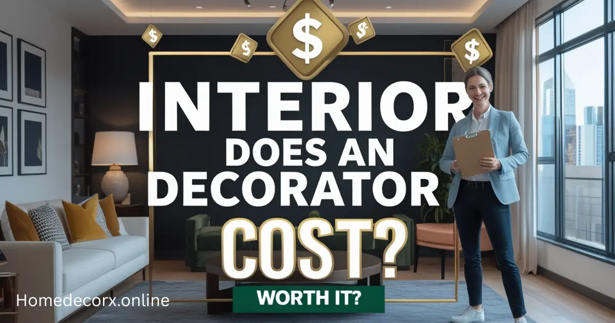 How Much Does an Interior Decorator Cost