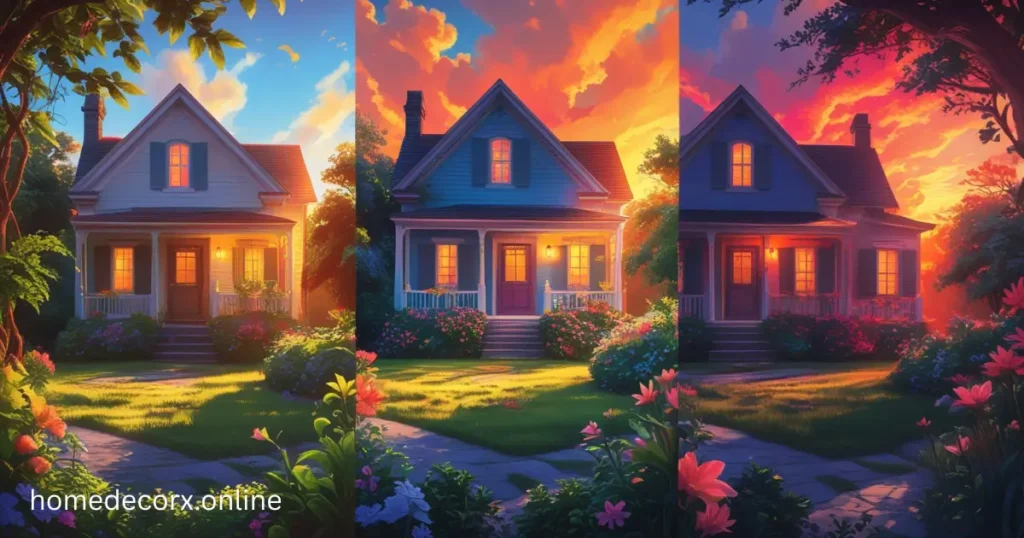 Sunlight Displays A Strong Impact On The Combination Of Exterior House Painting Colors